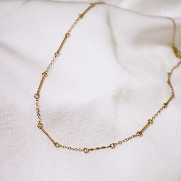 MOVV - Ivy Gold-Filled Bar Choker Necklace