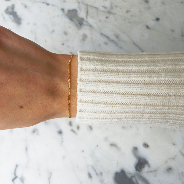 Markina - Gold Filled Dainty Figaro Chain Bracelet